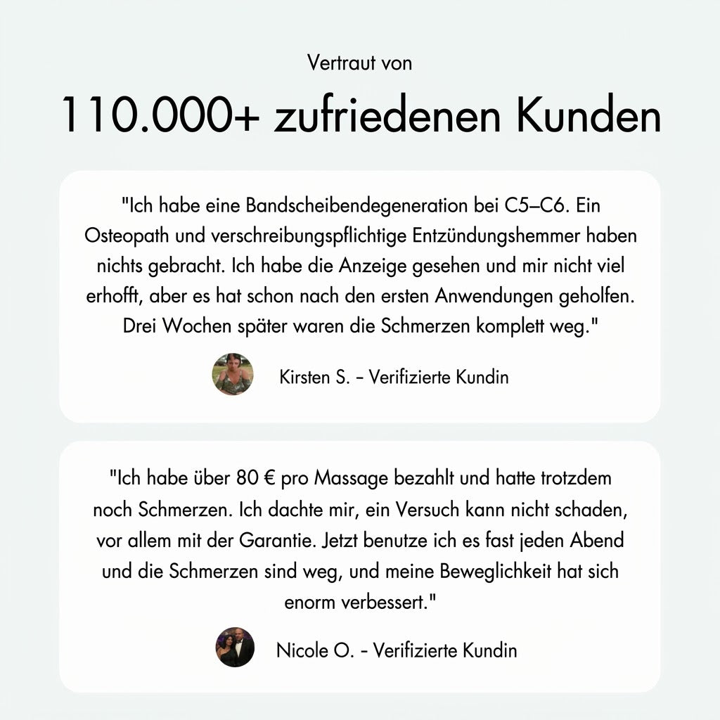 Linderia - 3-in-1 Nackenstütze mit Wärme & Massage