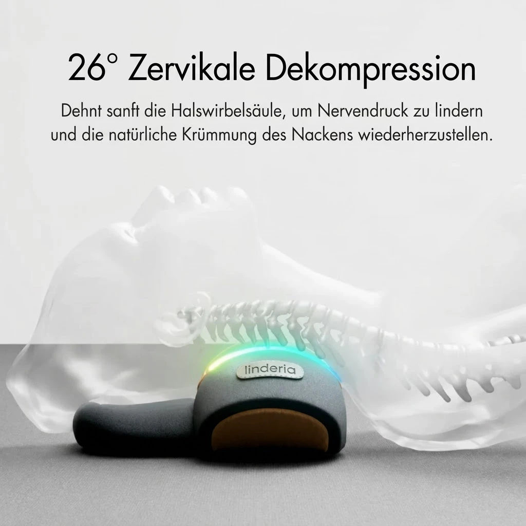 Linderia - 3-in-1 Nackenstütze mit Wärme & Massage